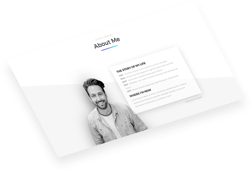 About Me Page for Freelancers: A Free Divi Layout ~ Divi Lover