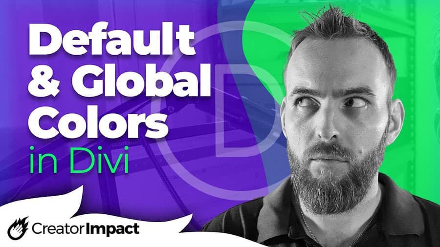 divi global colors beginner tutorial