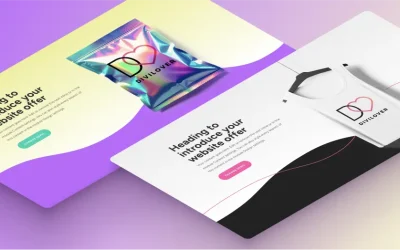 Hero Section with Animated Divider: Free Divi Layout