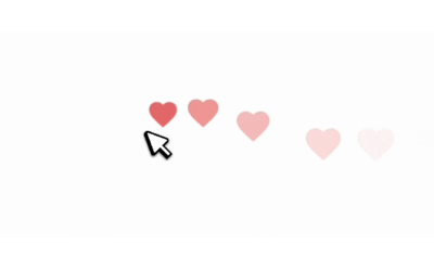 Floating Hearts Cursor Effect for Divi